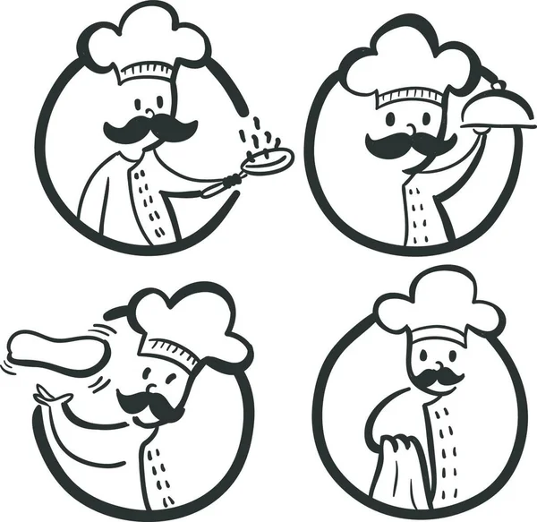 Šéfkuchař Kulinářské Společnosti Šablona Logo Identity Šéfkuchař Kulinářské Společnosti Šablona — Stockový vektor