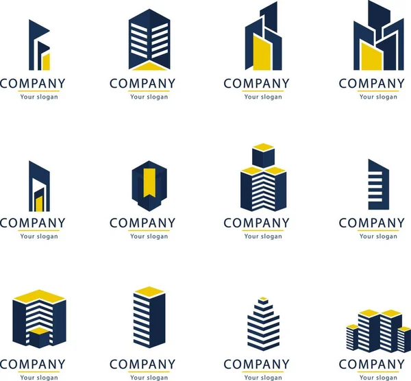 Modelo Logotipo Imobiliário —  Vetores de Stock