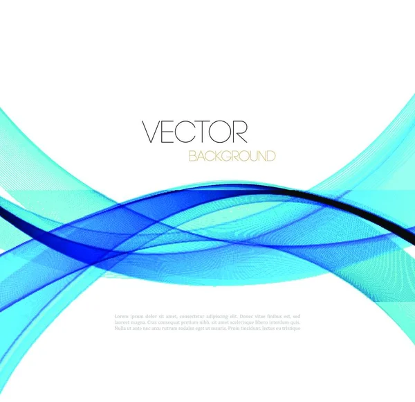 Vector Abstrato Linhas Curvas Fundo Desenho Brochura Modelo — Vetor de Stock