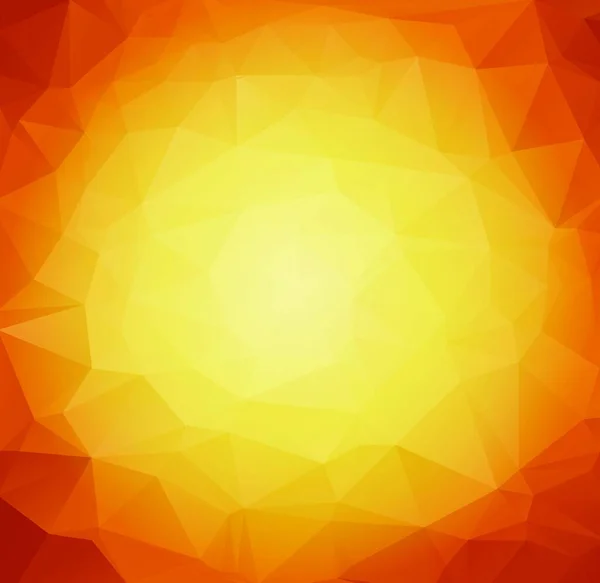 Vector Abstracto Triángulo Retro Fondo Naranja Color — Vector de stock