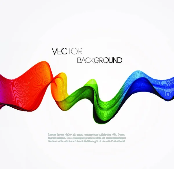 Vector Espectro Abstrato Linhas Curvas Fundo Modelo Design Brochura Abstrato — Vetor de Stock