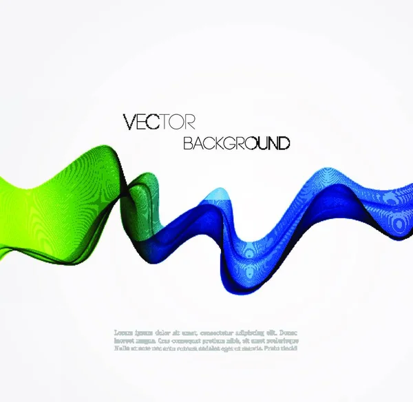 Vector Espectro Abstrato Linhas Curvas Fundo Modelo Design Brochura Abstrato — Vetor de Stock