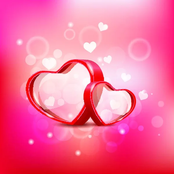 Dia Dos Namorados Valentim Dia Amor Coração Romance Vetor Arte — Vetor de Stock