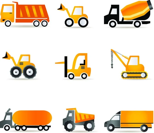 运输设备 运输集矢量艺术 — 图库矢量图片