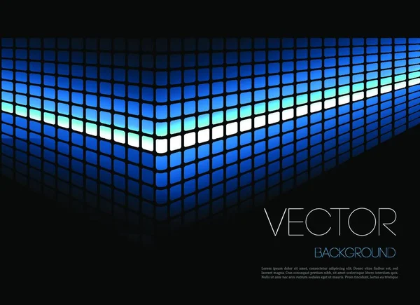 Vector Abstract Template Hintergrundbroschüre Design Blaulicht — Stockvektor