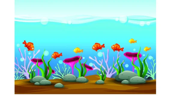 Underwater Fish Vector Underwater Fish Vector Art — Stock Vector