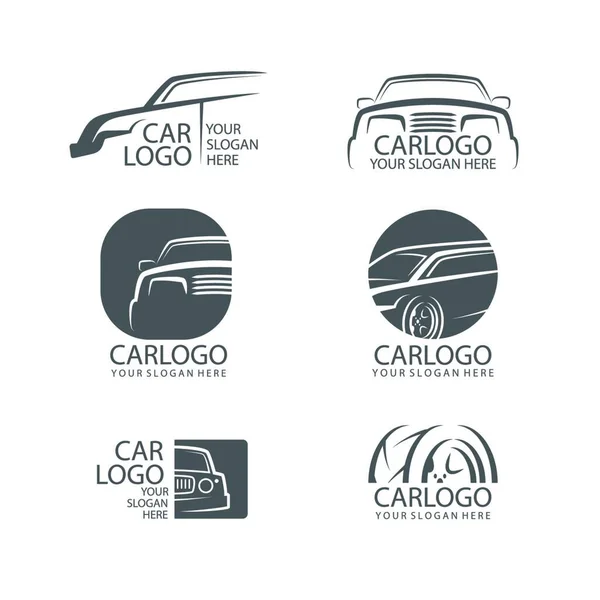 Logo Del Vehículo Transporte Automóviles Características Vectoriales Del Logotipo Del — Vector de stock