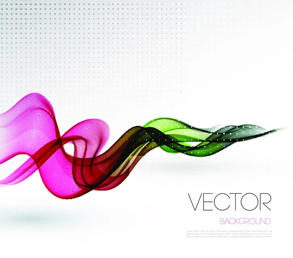 Vector Abstrato Ondas Fumegantes Fundo Modelo Design Brochura Abstrato Fundo — Vetor de Stock