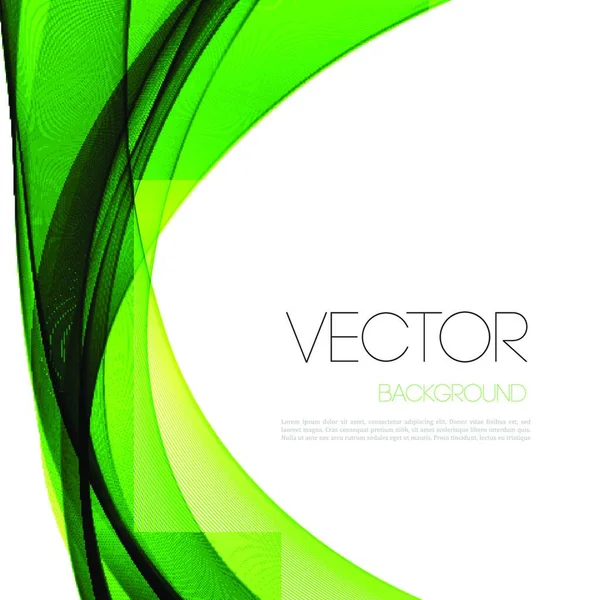 Vector Resumen Líneas Curvas Fondo Diseño Folleto Plantilla Fondo Líneas — Archivo Imágenes Vectoriales