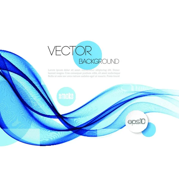 Vector Abstract Smoky Waves Background Template Brochure Design Abstract Smoky — Stock Vector