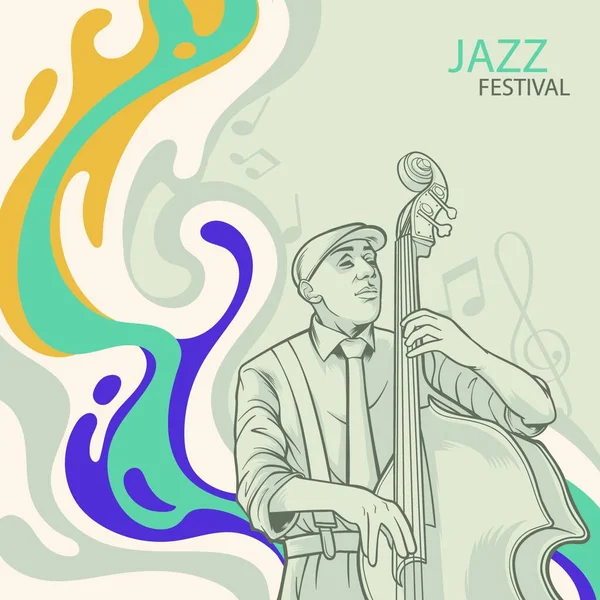 Mezinárodní Jazzový Hudební Den Téma Vektor Mezinárodní Jazzový Hudební Den — Stockový vektor