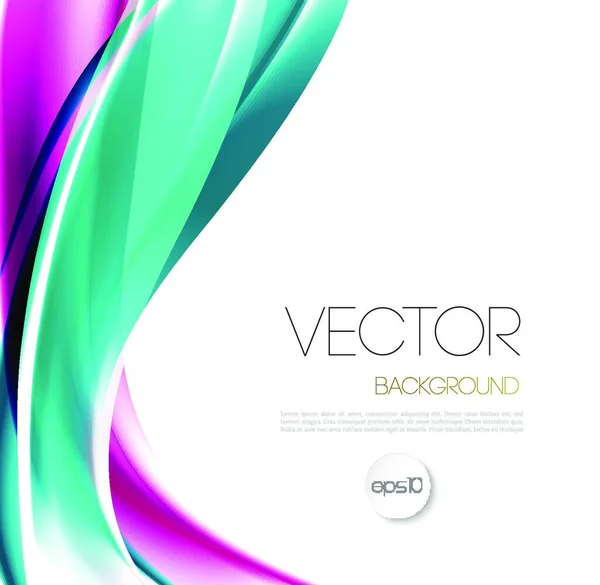 Vector Abstract Wave Template Background Brochure Design Abstrato Onda Modelo — Vetor de Stock