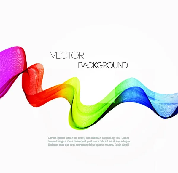 Vector Espectro Abstrato Linhas Curvas Fundo Modelo Design Brochura Abstrato — Vetor de Stock
