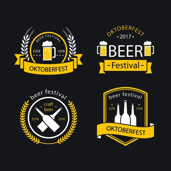 Bar Pub Tema Cerveja Tema Cerveja Pub Bar Vector — Vetor de Stock