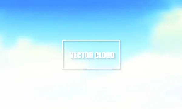 Cielo Azul Con Nubes Historia Del Vector Para Diseño Sitios — Vector de stock
