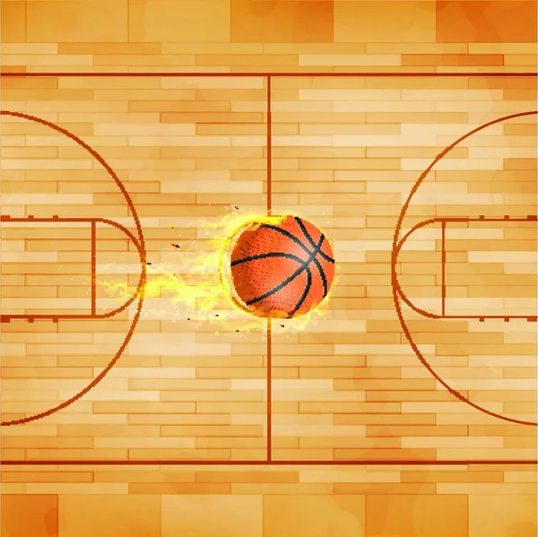 Векторное Искусство Баскетбола Иллюстрация Векторного Искусства Баскетбола — стоковый вектор