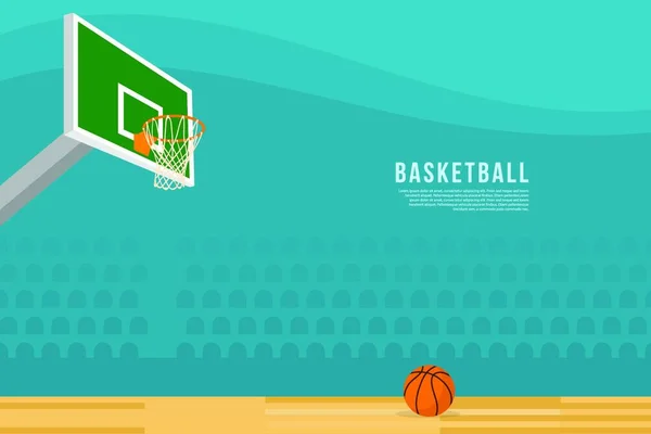 Basquete Esporte Tema Arte Vetorial Basquete Esporte Tema Vetor Arte —  Vetores de Stock