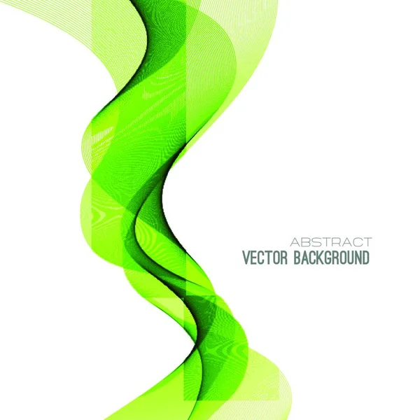 Pozadí Vektorových Abstraktních Čar Návrh Šablony Vektor Abstraktní Zelené Čáry — Stockový vektor