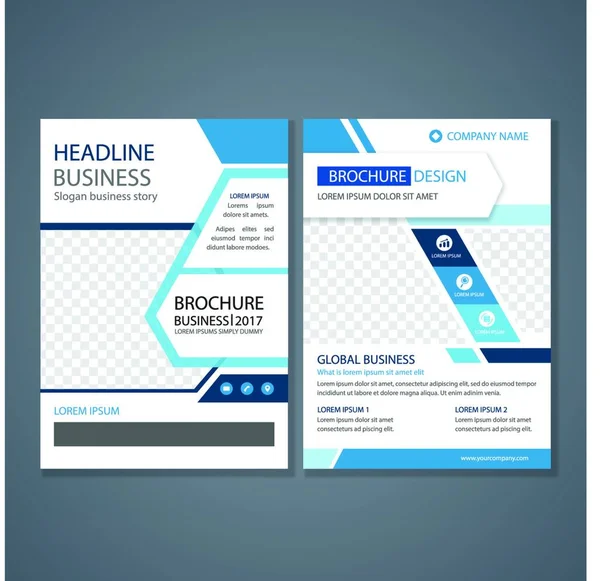 Business Company Flyer Brochure Book Template — Stock Vector