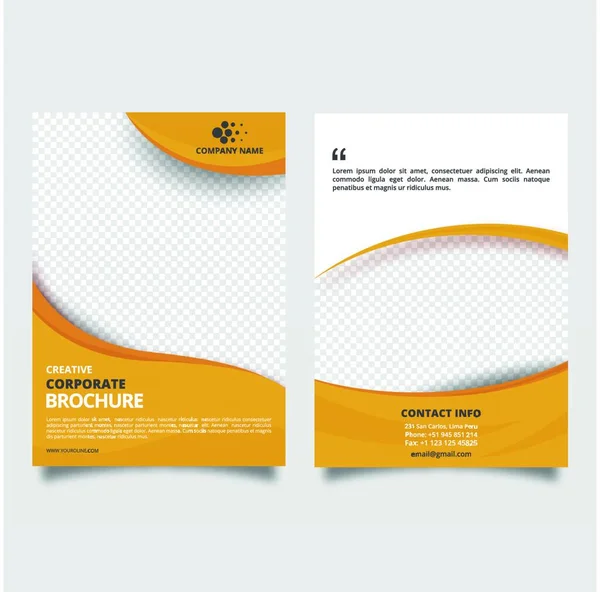 Business Company Flyer Brochure Book Template — Vettoriale Stock