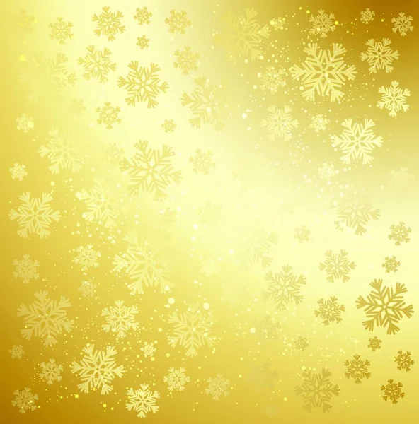 Historia Abstracta Del Invierno Oro Historia Abstracta Del Invierno Oro — Vector de stock