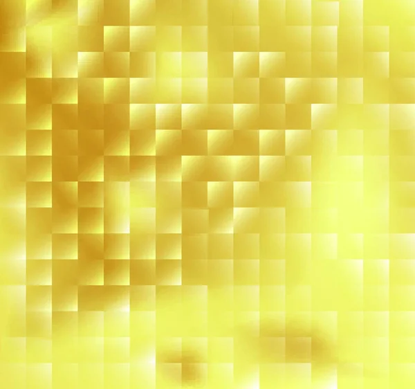 Mosaico Cuadrado Abstracto Azulejo Amarillo Dorado Fondo Vector — Vector de stock