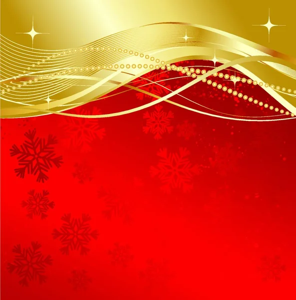 Rode Kerst Abstracte Achtergrond Rood Goud Abstracte Achtergrond Kerst Achtergrond — Stockvector