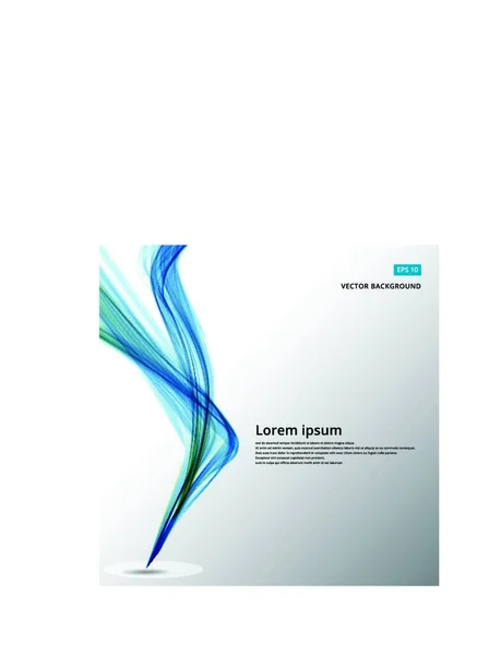 Abstrakter Hintergrund Mit Blauer Vertikaler Wellenbewegung Vektorillustration Für Ihr Webdesign — Stockvektor