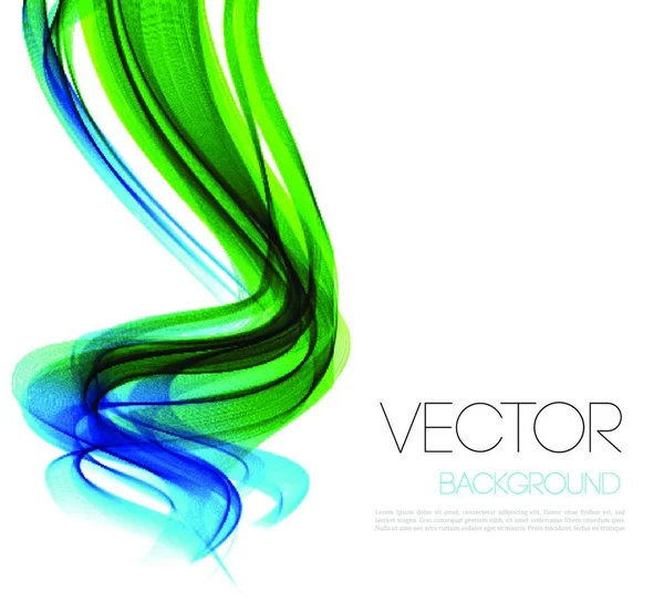 Diseño Encabezado Abstracto Línea Flujo Onda Suave Ilustración Vectorial Vector — Vector de stock