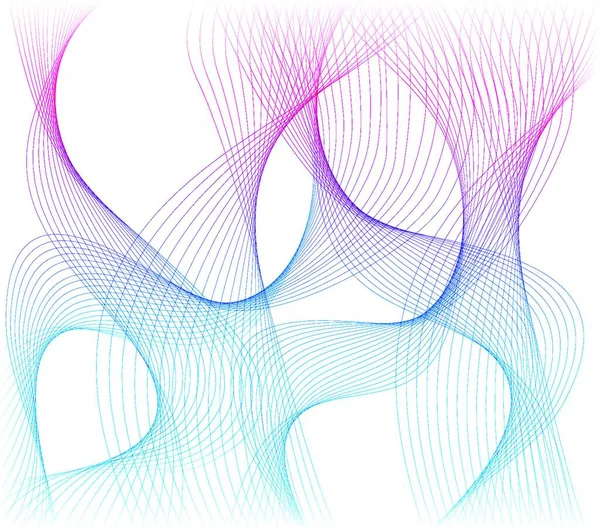 Абстрактный Фон Волной Абстрактный Шаблон Фона Цветовыми Кривыми Линиями — стоковый вектор