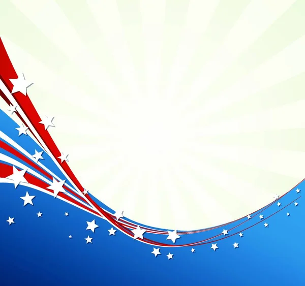 Drapeau Américain Fond Patriotique Vectoriel Pour Fête Indépendance Jour Souvenir — Image vectorielle