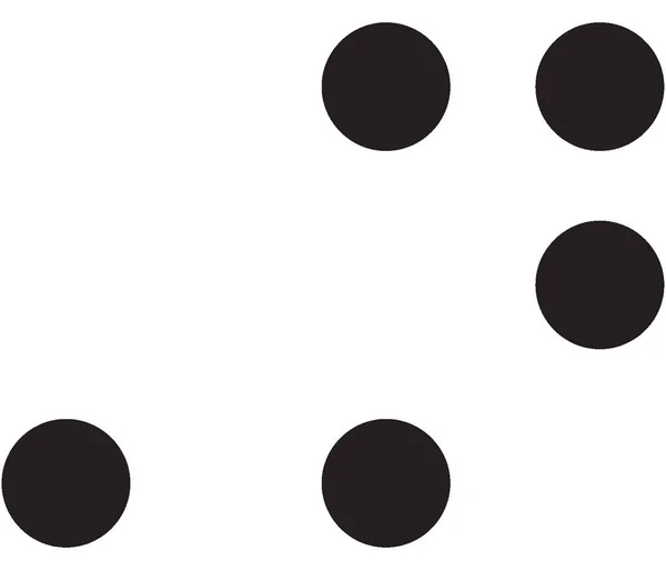 Ation Braille Touch Symbool — Stockvector