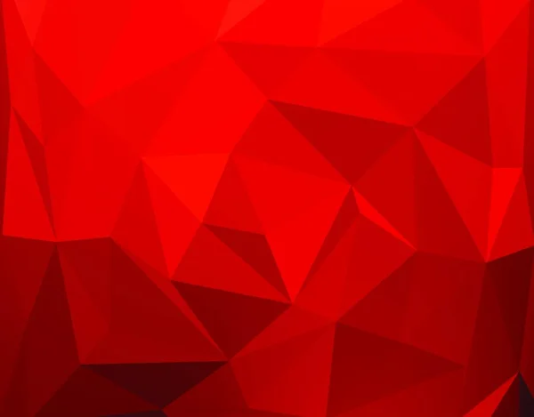 Piros Poligonális Mozaik Háttér Piros Poligonális Mozaik Háttér Eps10 Vektorillusztráció — Stock Vector