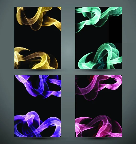Lignes Colorées Abstraites Vecteur Pour Vos Modèles Conception Lignes Colorées — Image vectorielle