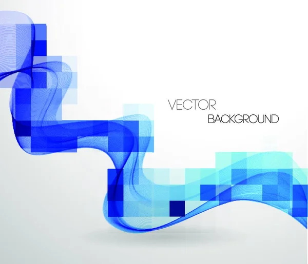 Векторный Геометрический Фон Квадратной Мозаикой Волной Бизнеса Корпоративного Дизайна Обложки — стоковый вектор