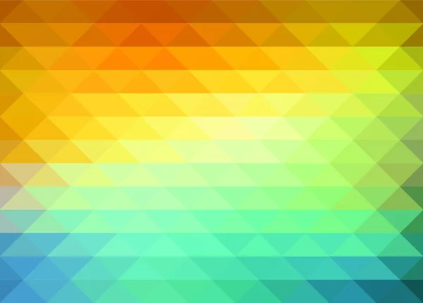 Abstrakter Geometrischer Hintergrund Mit Orangen Blauen Und Gelben Dreiecken Vektor — Stockvektor