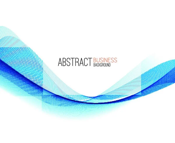 Abstraktes Farbwellendesign Element Abstrakte Farbe Blaue Welle Design Element Vector — Stockvektor