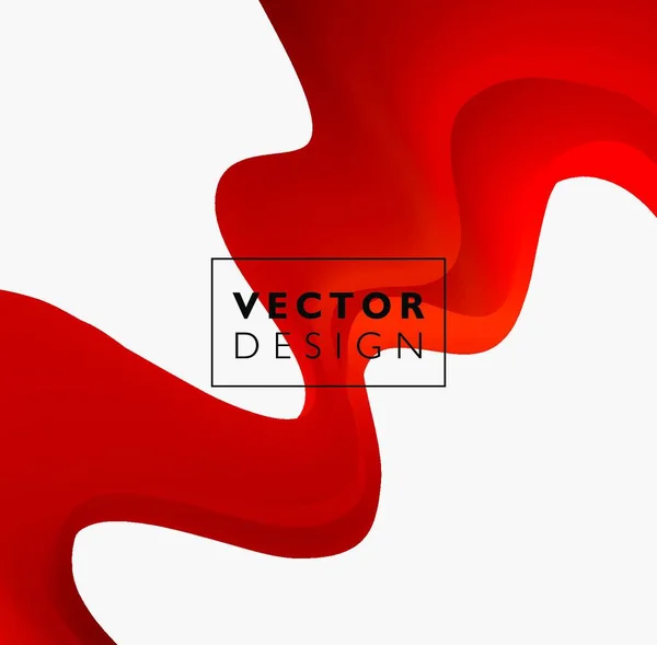 Ilustración Abstracta Movimiento Onda Suave Vector Onda Color Liso Abstracto — Vector de stock