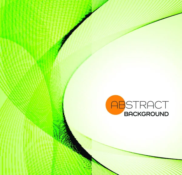 Abstracte Kleur Golf Design Element Vector Abstracte Kleur Groen Golf — Stockvector