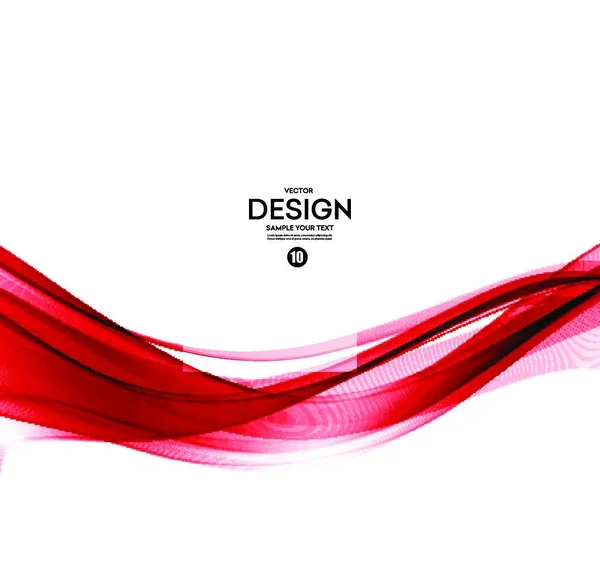 Elemento Diseño Onda Color Abstracto Vector Elemento Diseño Onda Roja — Archivo Imágenes Vectoriales