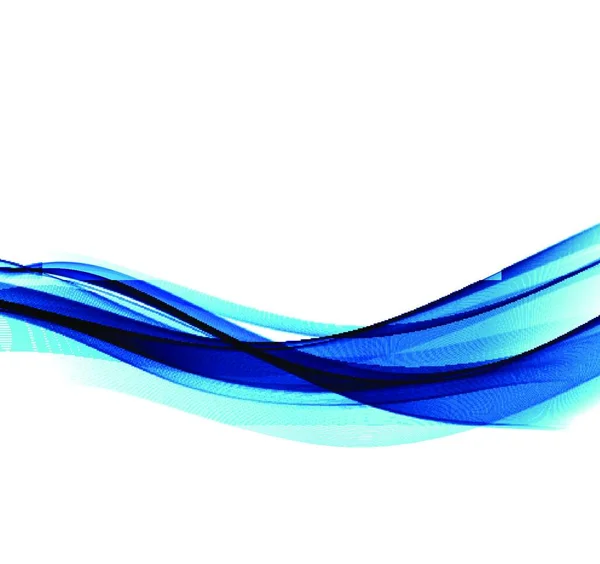 Abstrakter Vektorhintergrund Blau Gewellte Linien Für Broschüren Webseiten Flyer Design — Stockvektor
