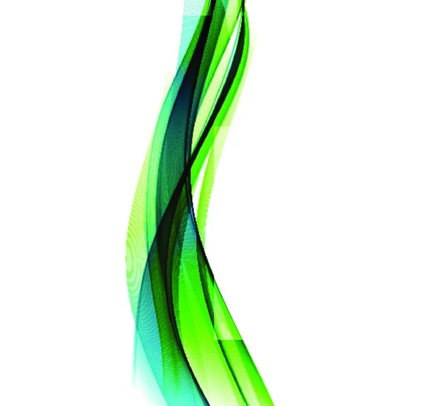 Abstrakter Vektorhintergrund Blaue Und Grüne Geschwungene Linien Für Broschüren Webseiten — Stockvektor