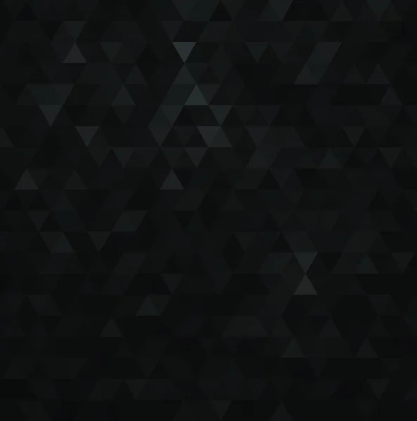 Geometrická Mozaika Černého Trojúhelníku Texturu Obrázek Pozadí Abstraktní Vektorová — Stockový vektor