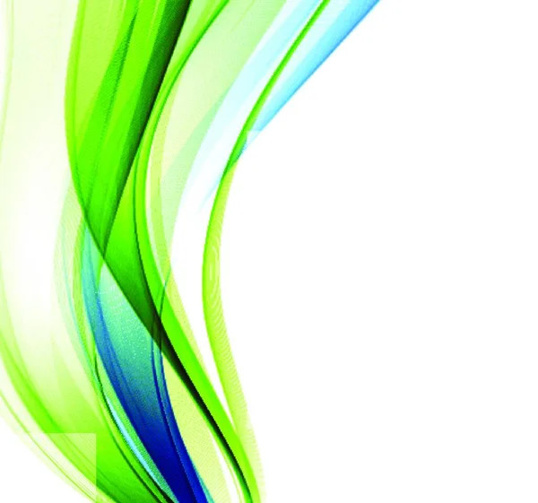 Fondo Vectorial Abstracto Líneas Onduladas Azules Verdes Para Folleto Sitio — Vector de stock