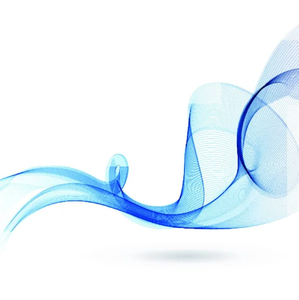 Abstrakter Vektorhintergrund Blau Gewellte Linien Für Broschüren Webseiten Flyer Design — Stockvektor