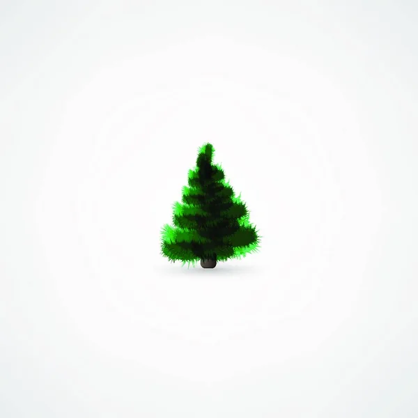 Árbol Abeto Para Navidad — Vector de stock