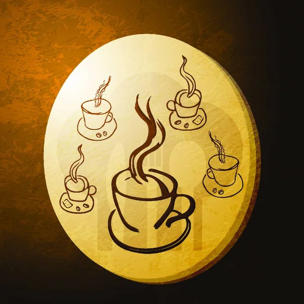 Чашка Кави Гарячий Напій — стоковий вектор