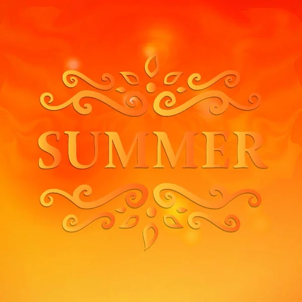Καλοκαίρι Πρότυπο Διανυσματική Απεικόνιση — Διανυσματικό Αρχείο