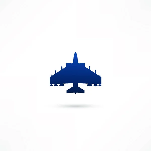 Repülőgép Szimbólum Vektor Művészet — Stock Vector
