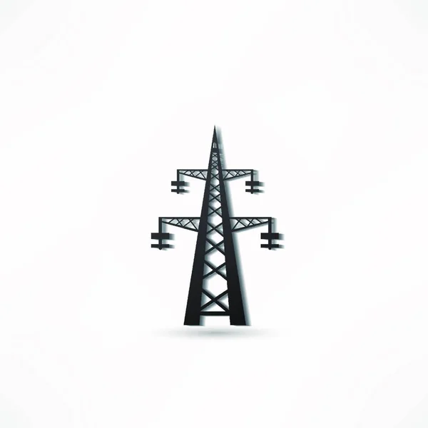 Transmission Communication Power Line Tower — Stock Vector